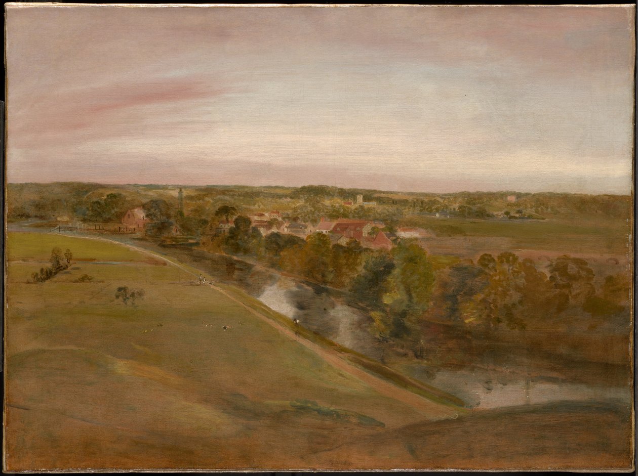 Stratford Saint Mary a Coombs felől alkotó: John Constable