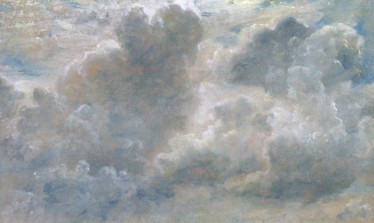 Tanulmány a gomolyfelhőkről, 1822 (olaj, papír, vászonra fektetve) alkotó: John Constable