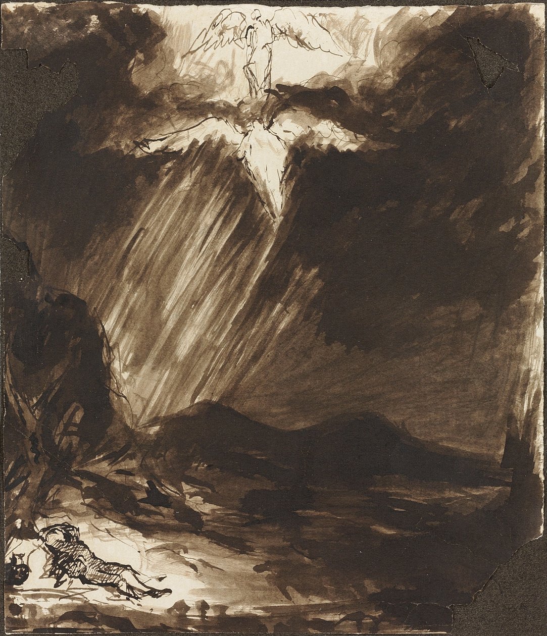 Tanulmány Jacob álmáról, Aert de Gelder nyomán alkotó: John Constable