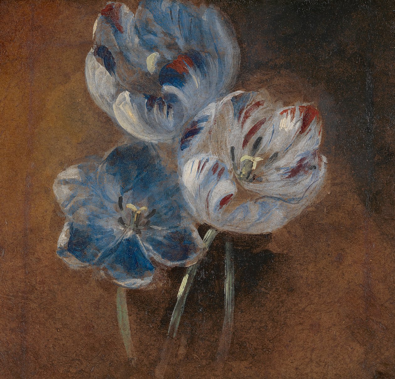 Tanulmány három papagáj tulipánról alkotó: John Constable