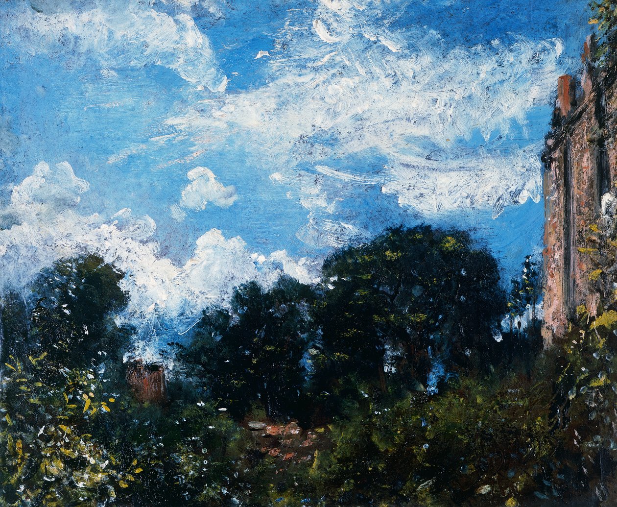 Ég és fák tanulmányozása (olaj, vászon) alkotó: John Constable