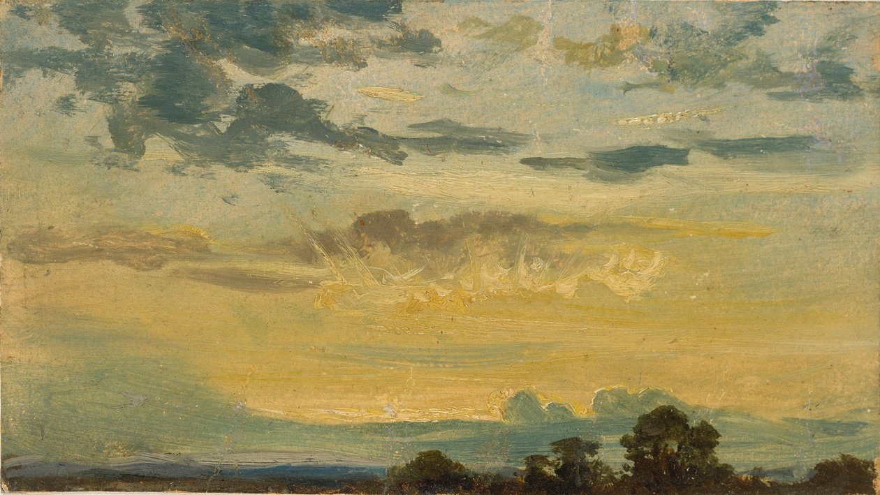 Nyári naplemente, 19. század eleje alkotó: John Constable