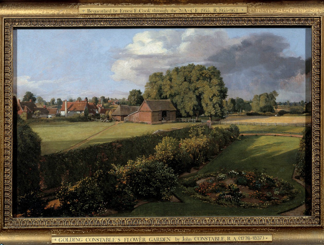 Golding Constable kertje angol farm táj. John Constable (1776-1837) festménye 1815 V. 0,33x0,5 m. Ipswich. Kerületi Tanács Múzeum alkotó: John Constable