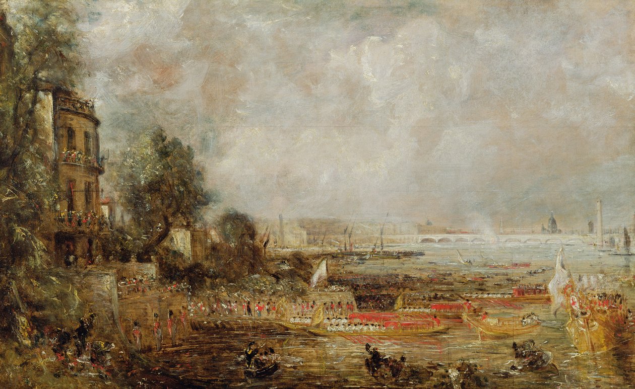 A Waterloo-híd megnyitása, 1829-31 alkotó: John Constable