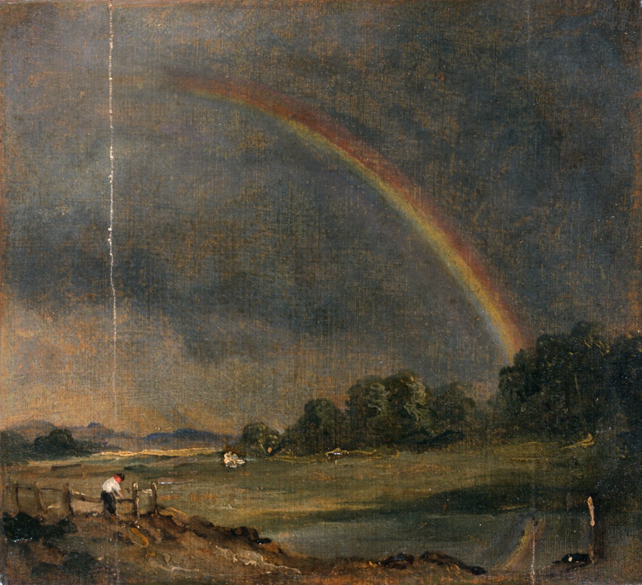 A szivárvány (festmény) alkotó: John Constable