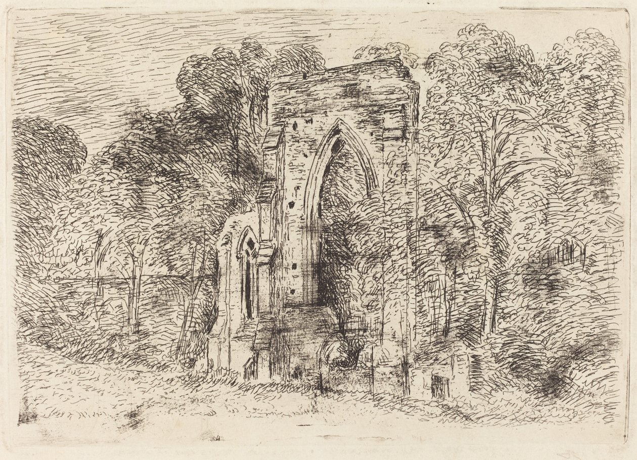 A Netley Abbey romjai alkotó: John Constable