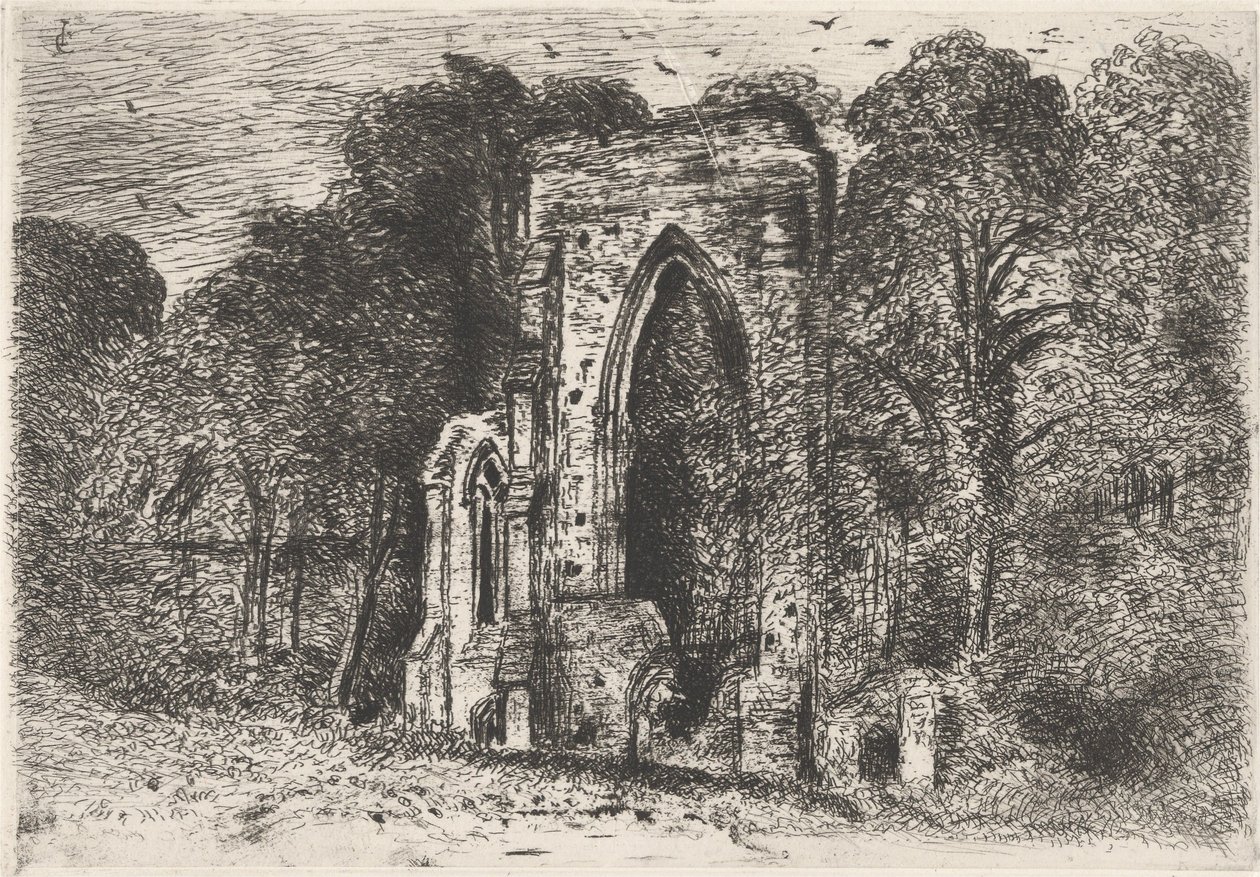 A Netley Abbey romjai alkotó: John Constable