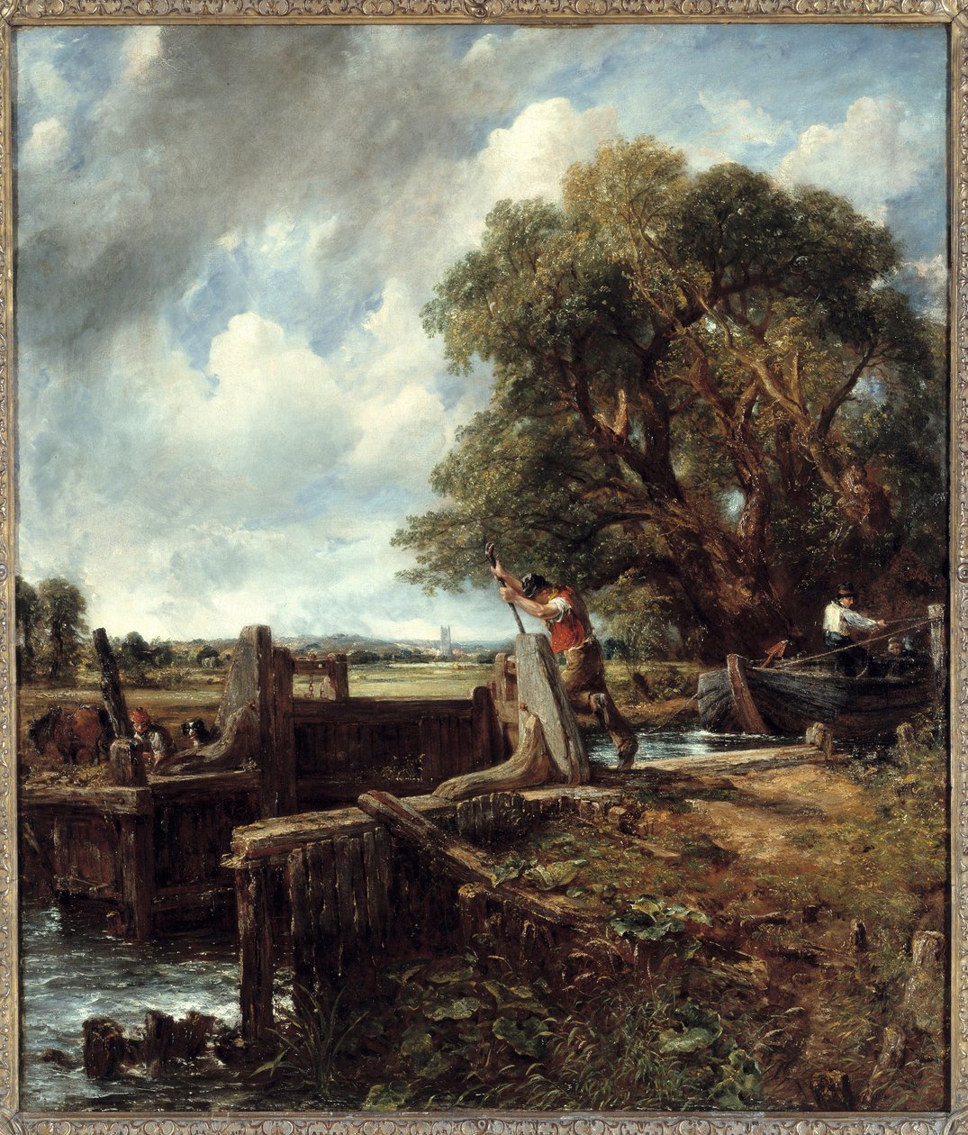 A zár. John Constable festménye (1776-1837) alkotó: John Constable