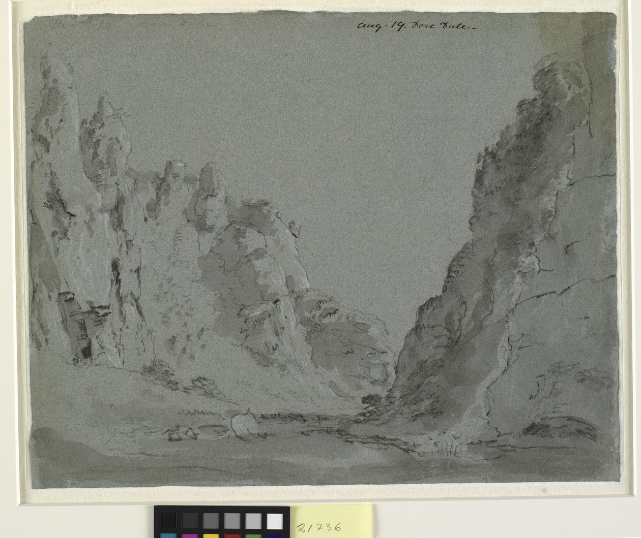 Völgyi táj. Dove Dale alkotó: John Constable
