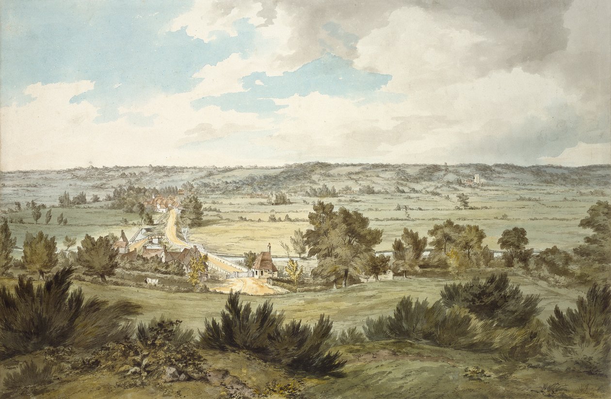 A Stour völgye Stratford St Maryvel Dedham közeléből nézve, 1800 körül alkotó: John Constable