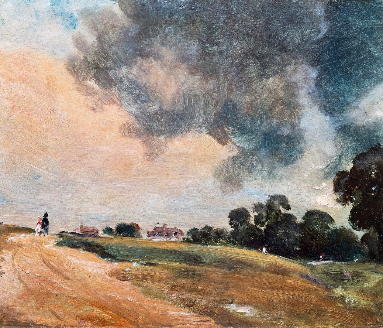 Kilátás Hampsteadre, keletre nézve alkotó: John Constable
