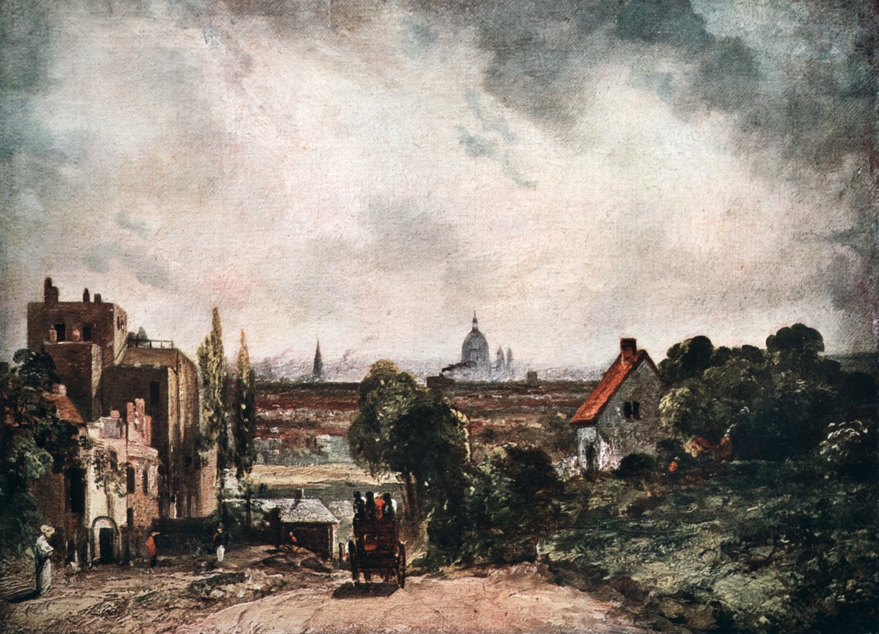 Kilátás London városára a Sir Richard Steeles Cottage-ból, 1913. századi XIX. alkotó: John Constable