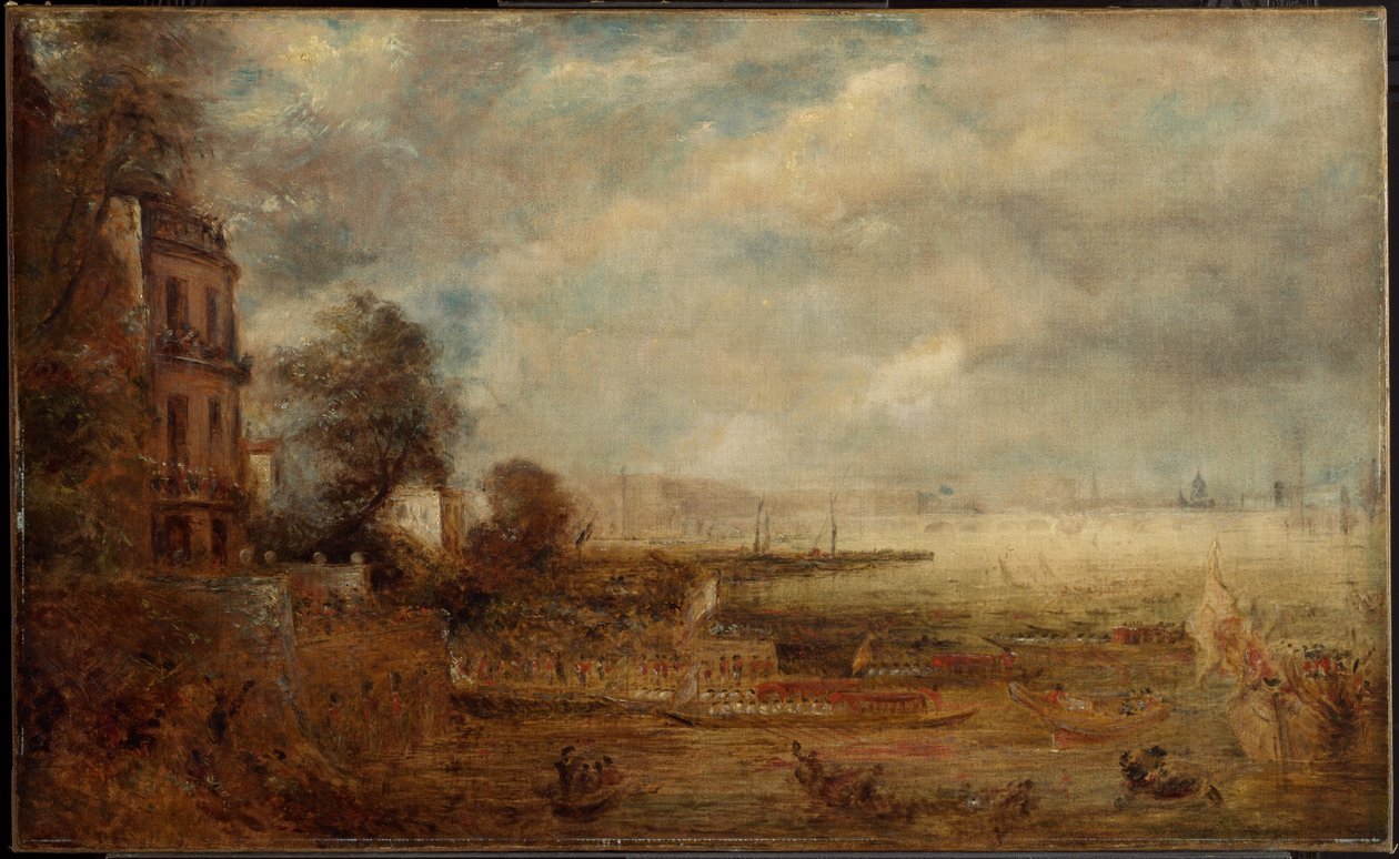 A Waterloo híd a Whitehall lépcsőtől nézve alkotó: John Constable
