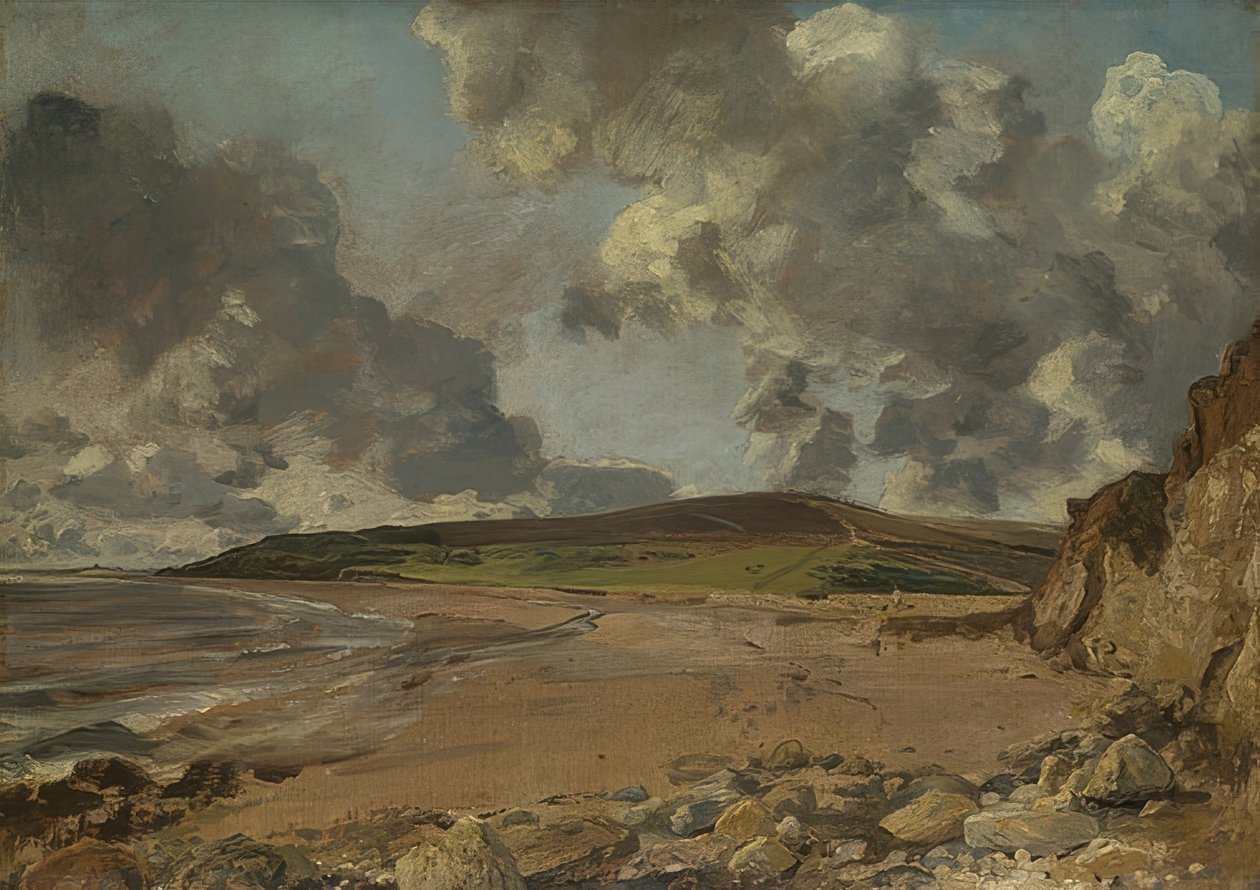 Weymouth-öböl: Bowleaze Cove és Jordon Hill. 1816-17 alkotó: John Constable
