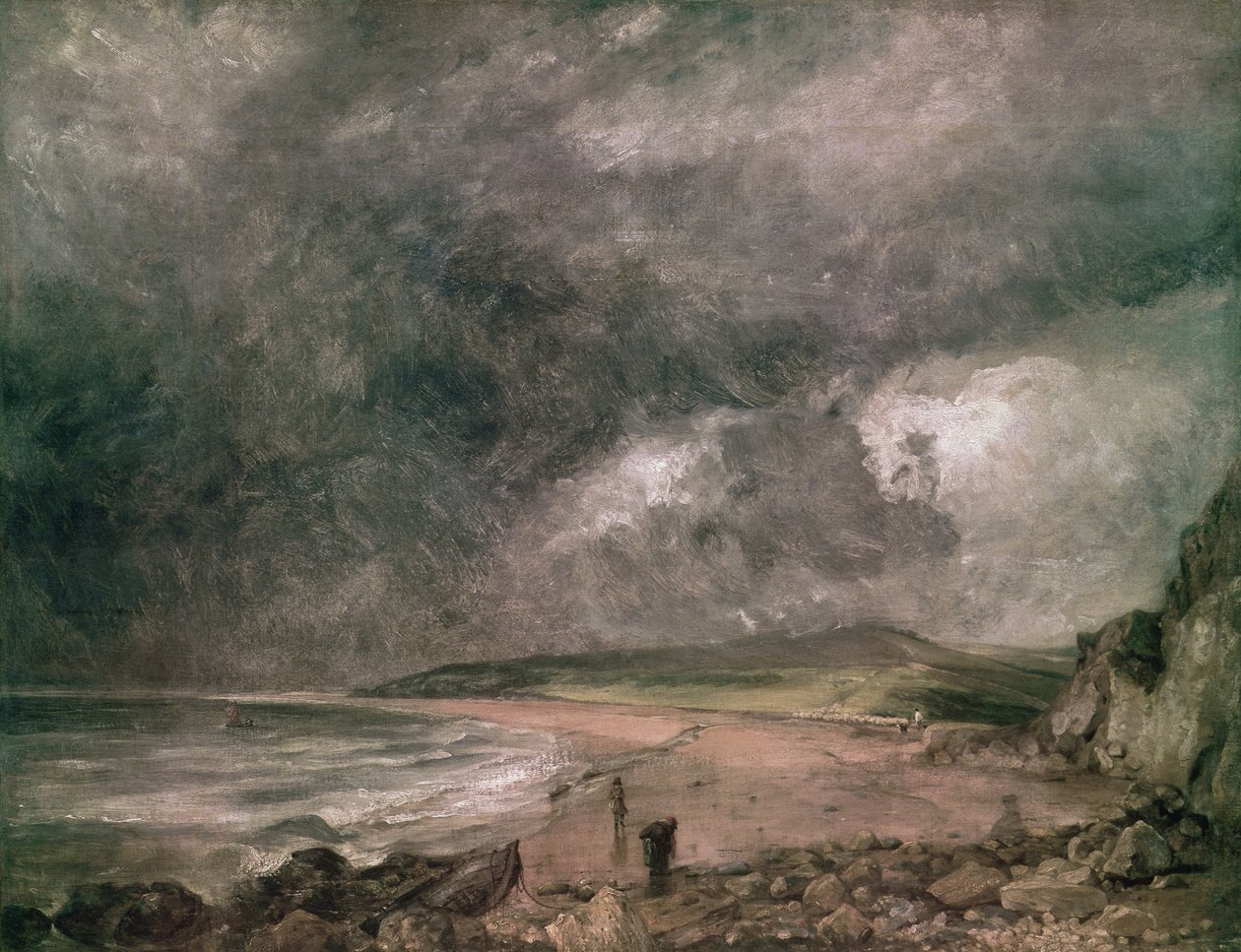 Weymouth-öböl közeledő viharral alkotó: John Constable