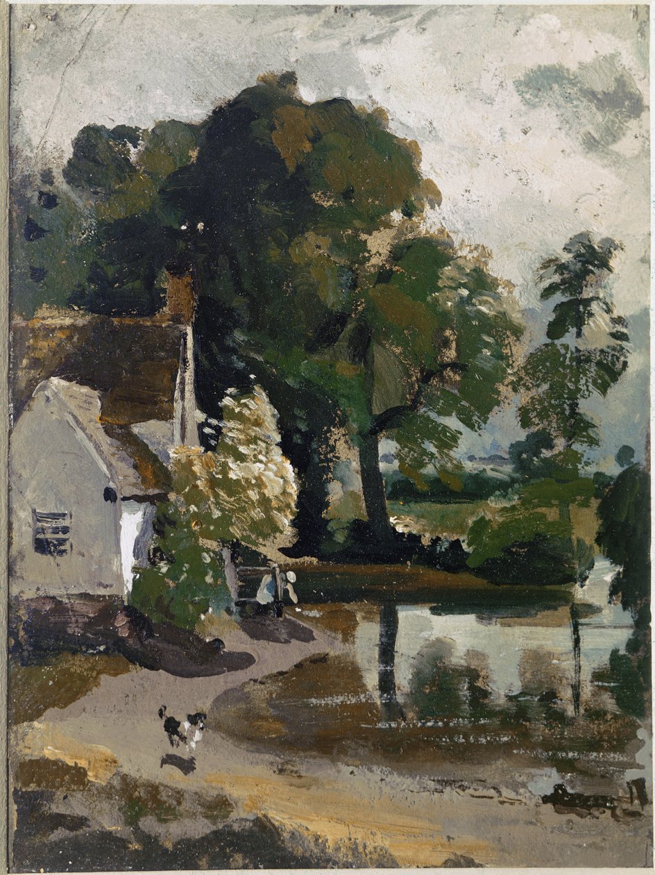 Willy Lott háza, a Flatford malom közelében (olaj, vászon alkotó: John Constable