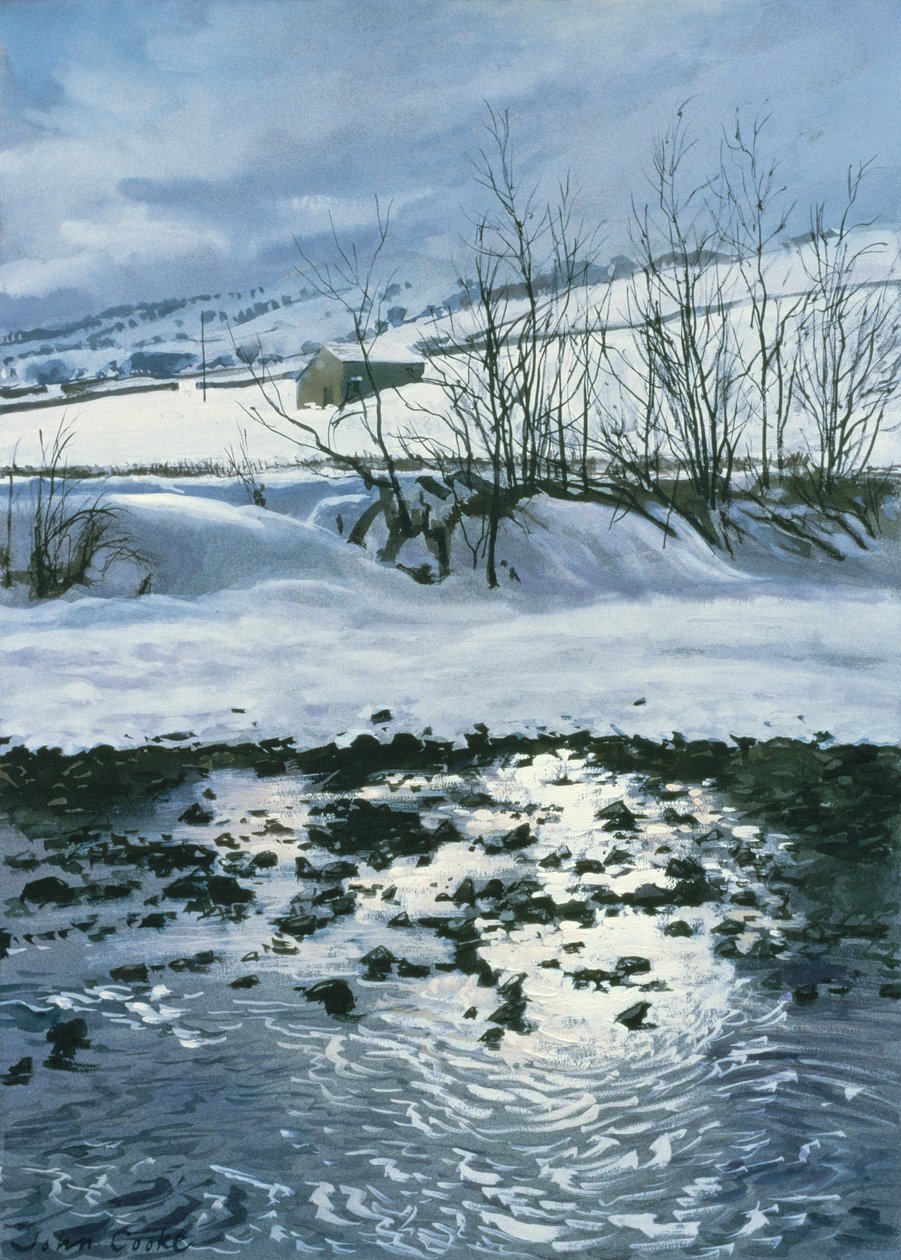 Barn Below Combescar, 1996 (gouache) alkotó: John Cooke