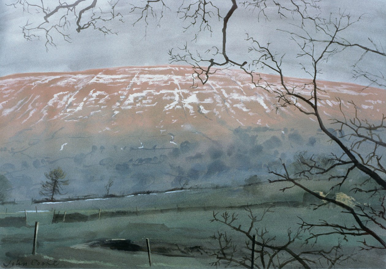 Rise Hill 1991 decemberében (gouache) alkotó: John Cooke