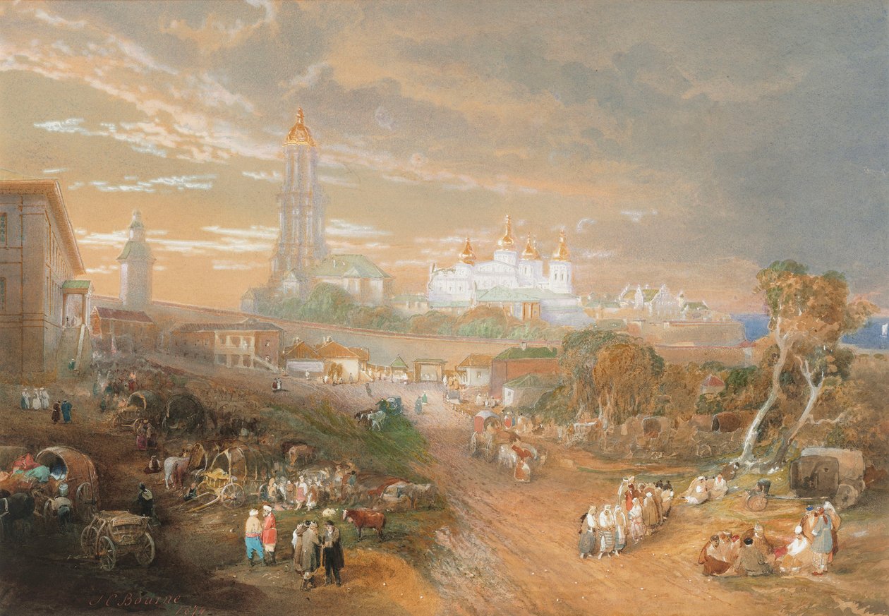 Kijevi Pechersk Lavra, 1874. alkotó: John Cooke Bourne