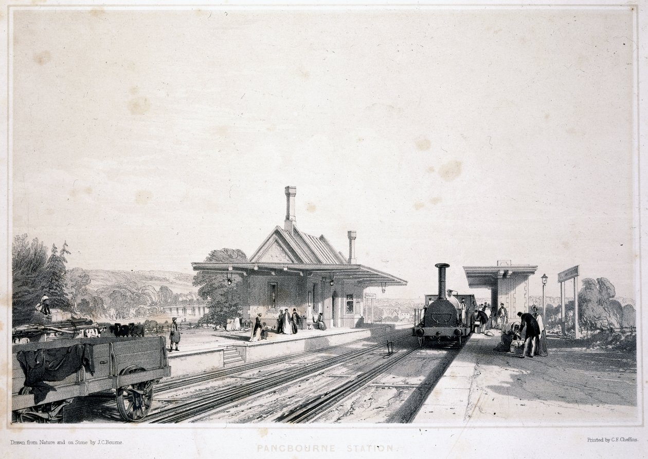 Pangbourne pályaudvar, 1846 alkotó: John Cooke Bourne