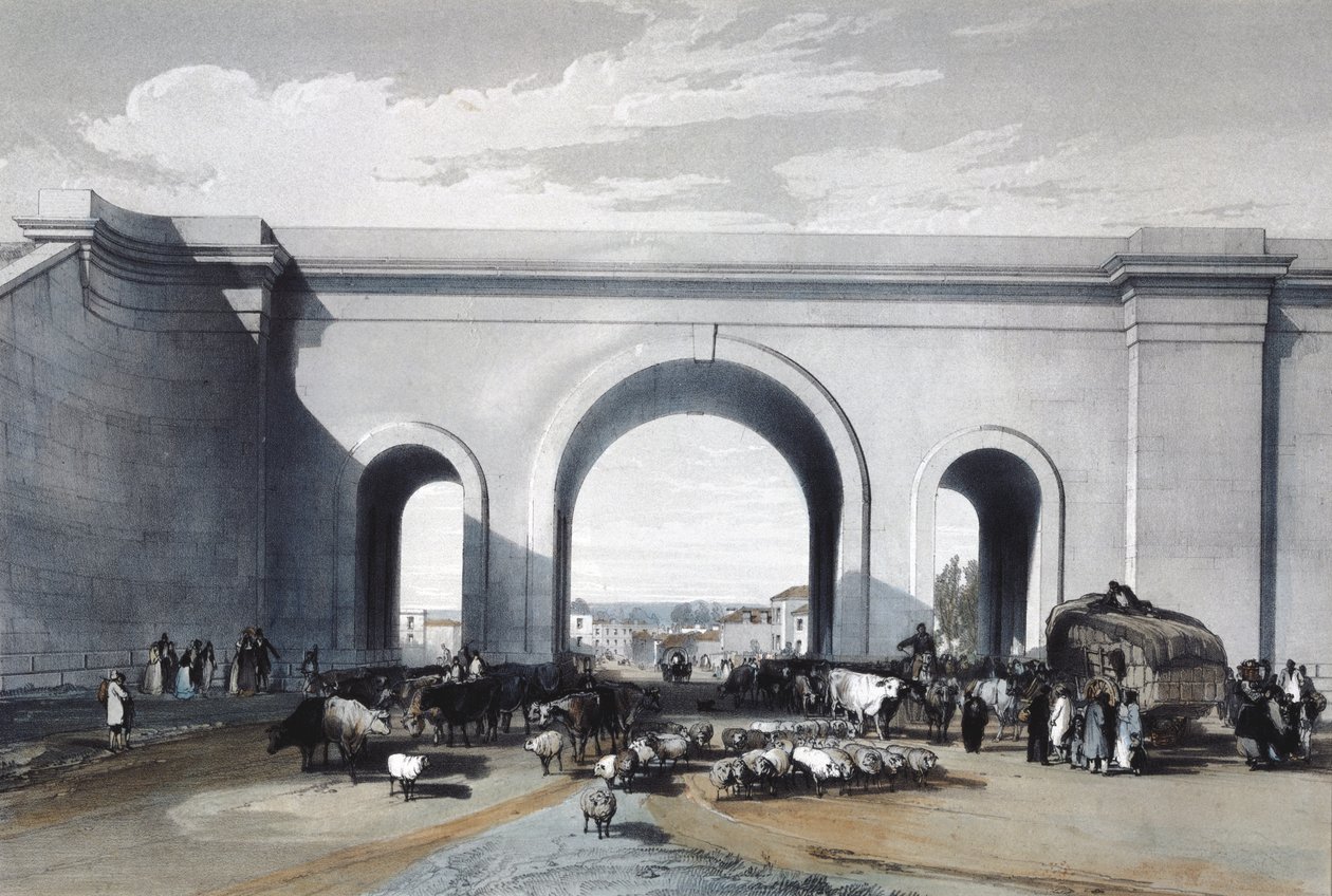 Vasúti híd Chippenhamben, Wiltshire, 1846 alkotó: John Cooke Bourne