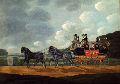 A Royal Mail Coach, London-Birmingham alkotó: John Cordrey