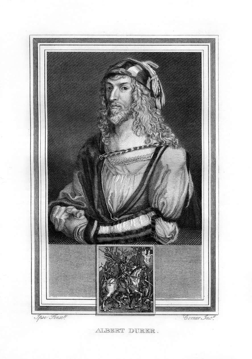 Albert Durer német észak-reneszánsz festő és metsző, 1825. alkotó: John Corner