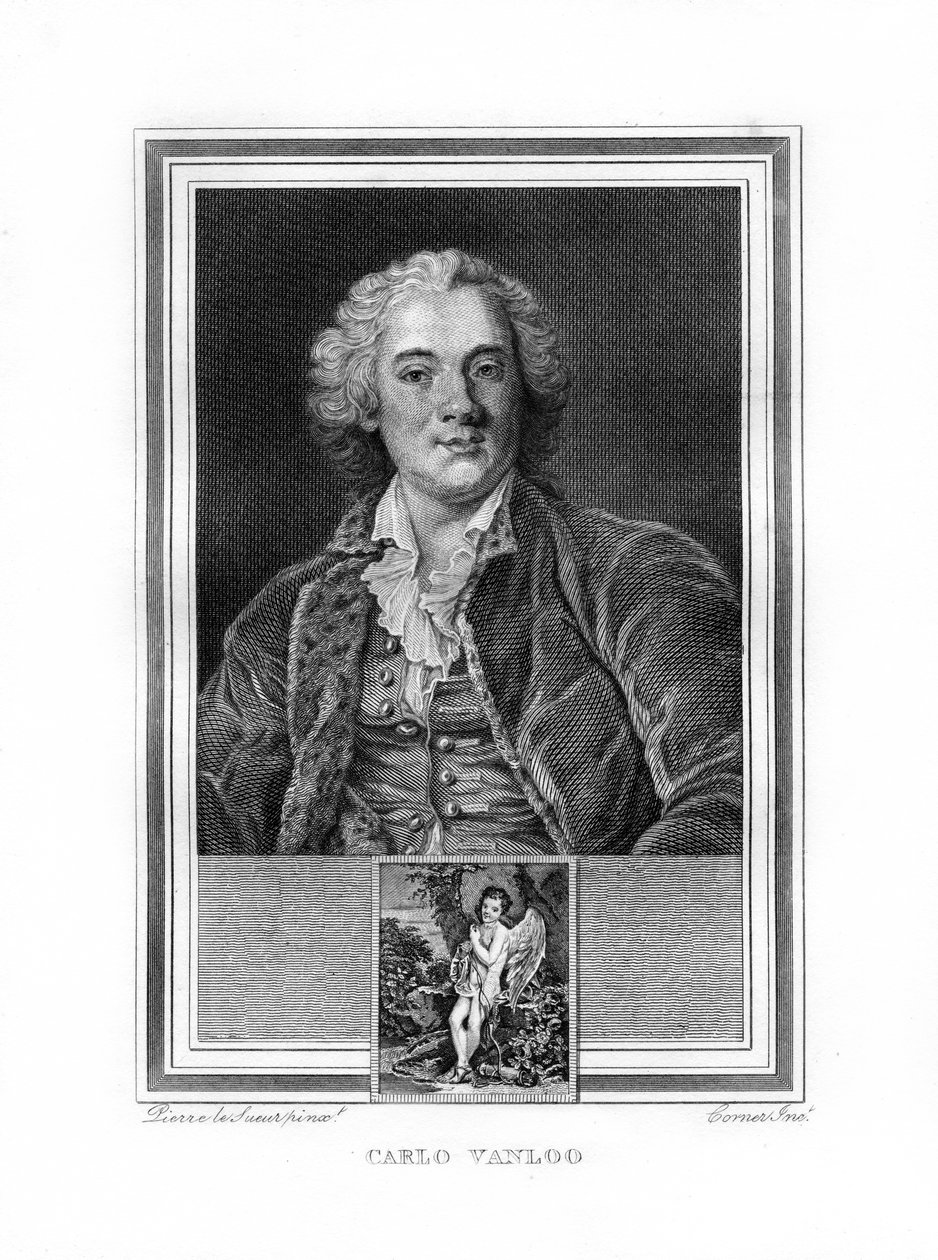 Carle vagy Charles-Andre van Loo francia tárgyfestő, 1825. alkotó: John Corner