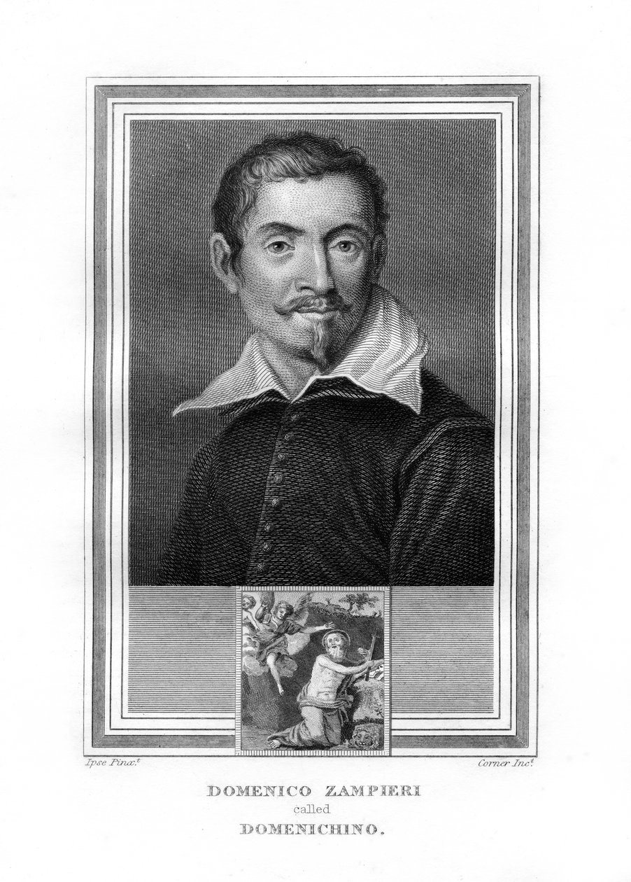 Domenichino olasz barokk festő, 1825. alkotó: John Corner