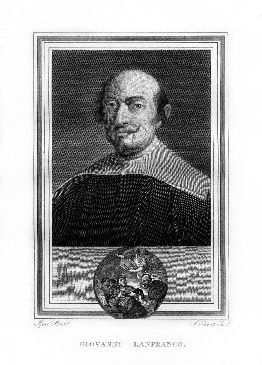 Giovanni Lanfranco olasz barokk festő, 1825. alkotó: John Corner