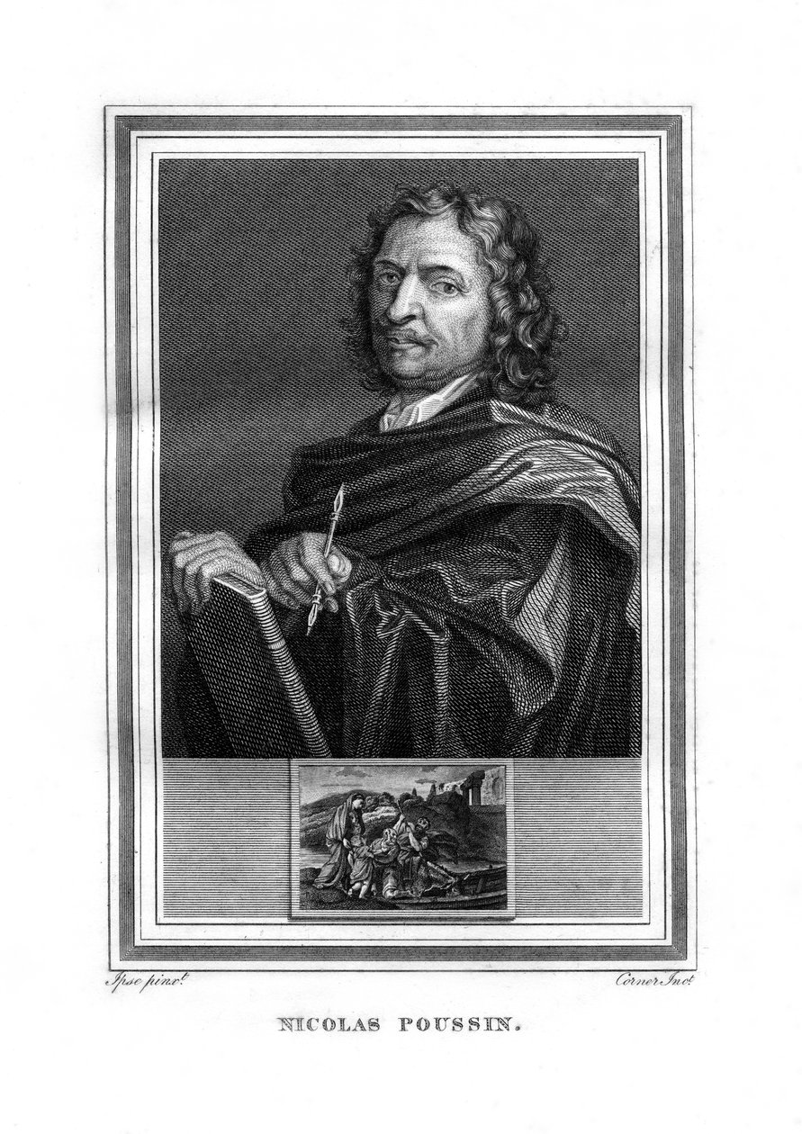 Nicolas Poussin francia festő, 1825. alkotó: John Corner