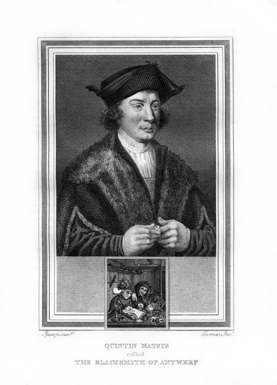 Quentin Matsys, flamand festő, 1825. alkotó: John Corner