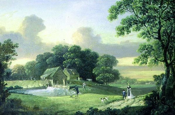 Horgászat a tónál alkotó: John Cranch