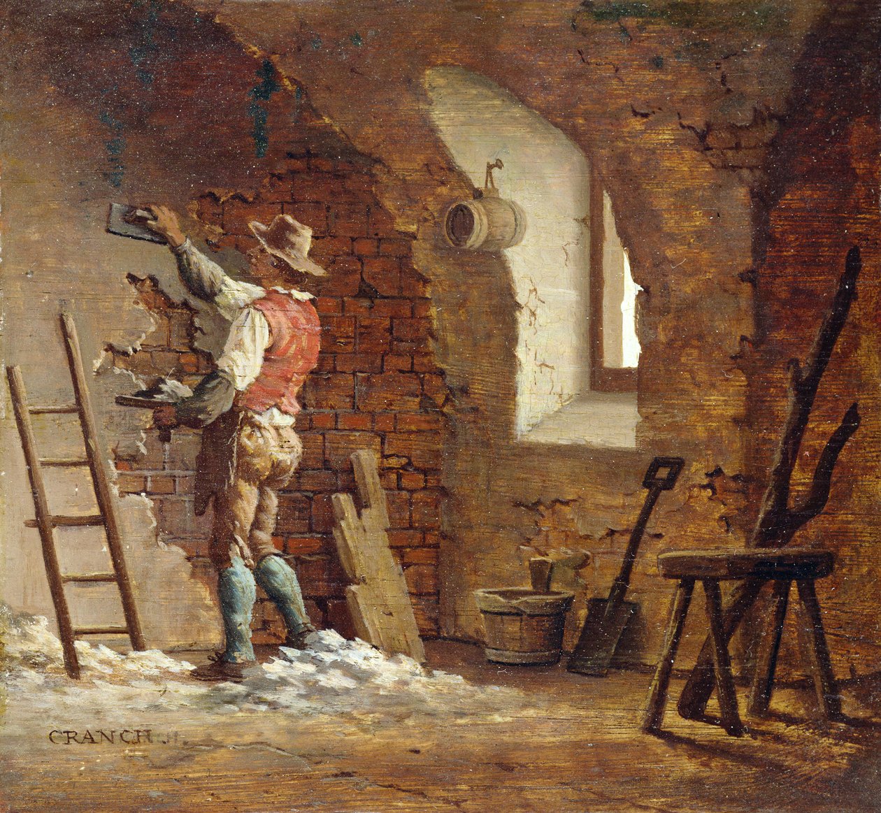 Vakolat, 1807 körül (olaj, panel) alkotó: John Cranch