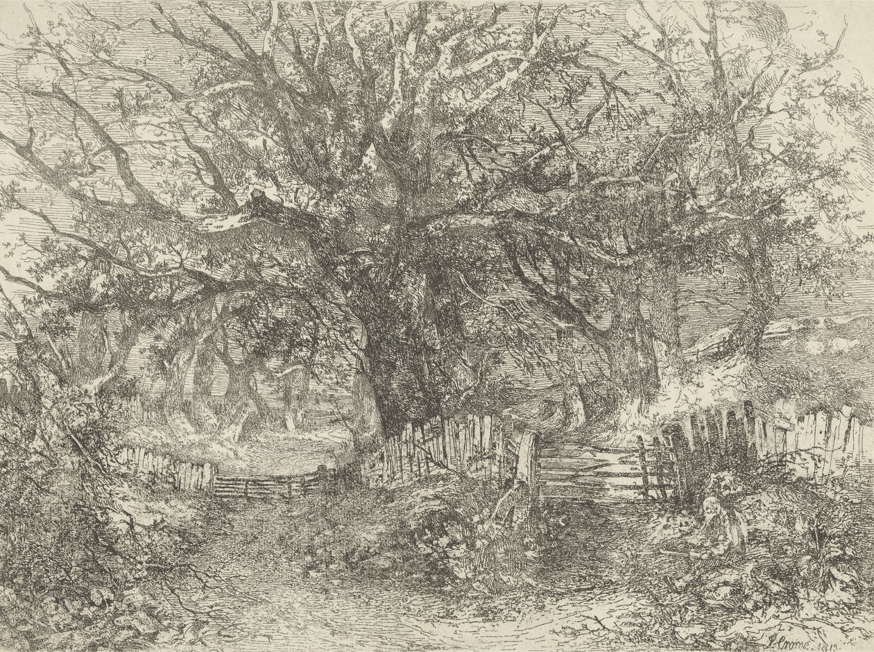Road Scene, Trowse Hall, 1813 alkotó: John Crome
