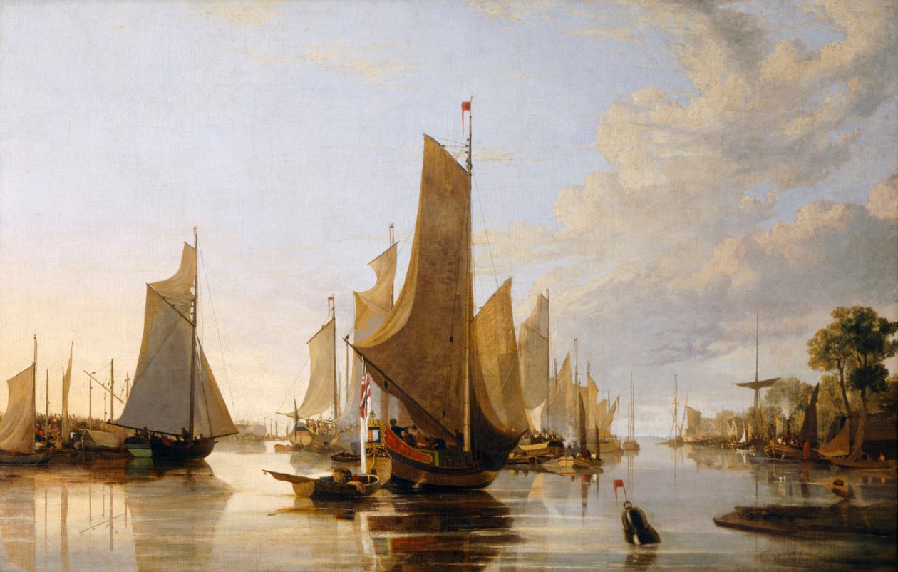 "The Yarmouth Water Frolic", 1821 alkotó: John Crome