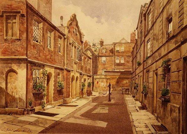 Alms Houses, Cock Court alkotó: John Crowther