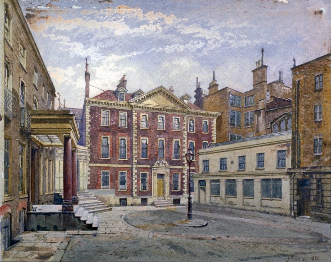 Austin Friars Street, London City, 1881 alkotó: John Crowther