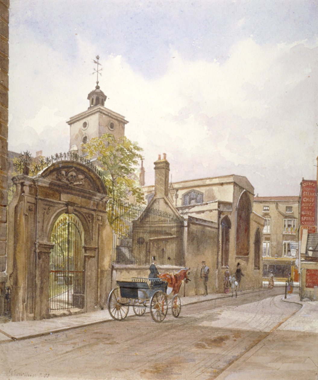 St Olave templom, Hart Street, London City, 1883 alkotó: John Crowther