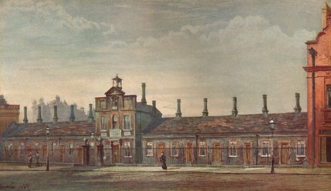 Emery Hills Almshouses, Rochester Row, Westminster, London, 1880, 1926. alkotó: John Crowther