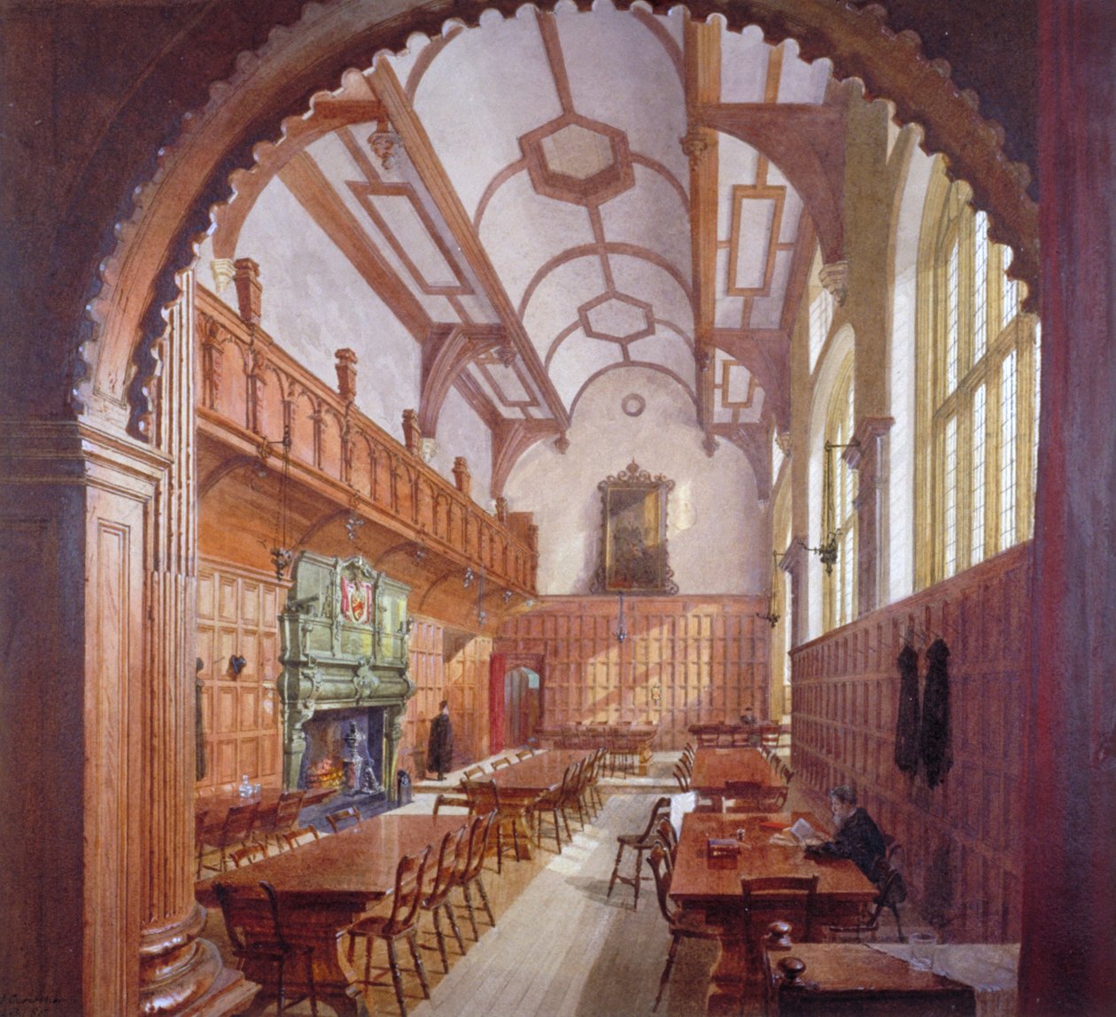 Great Hall, Charterhouse, London, 1885 alkotó: John Crowther