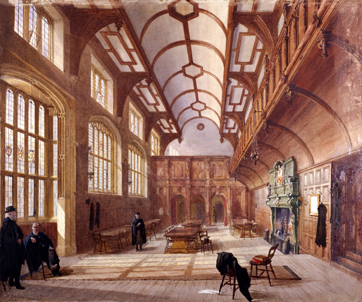 Charterhouse belseje, London, 1885 alkotó: John Crowther