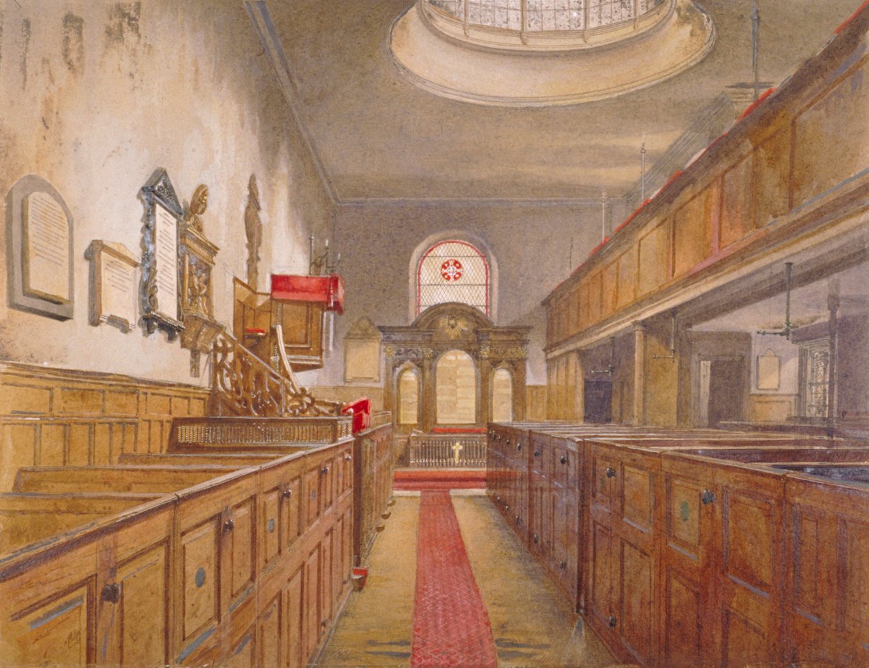A Szentháromság belseje, Minories, London, 1881 alkotó: John Crowther