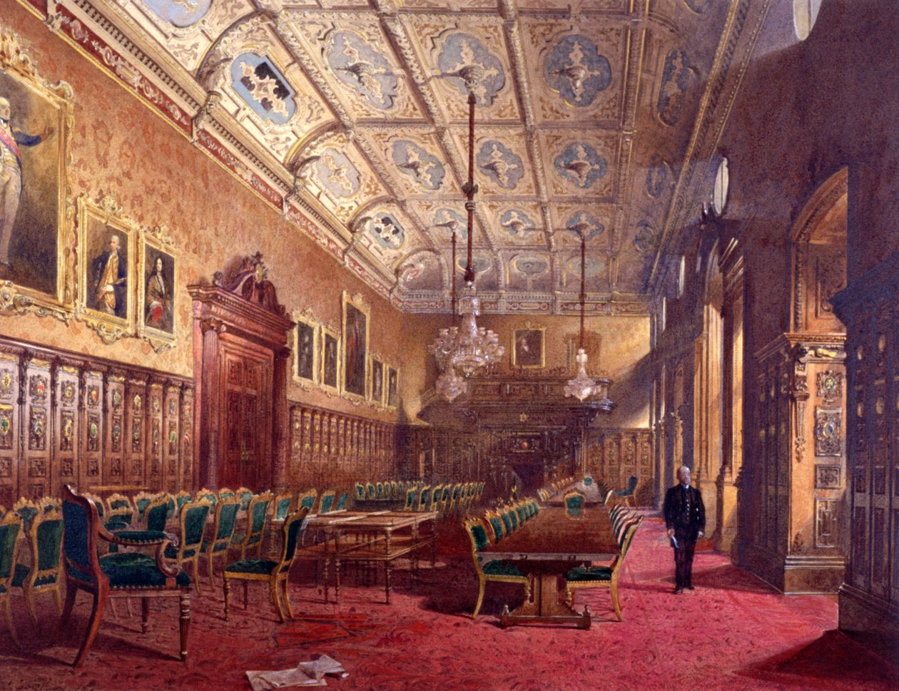 Az Ironmongers Hall belseje, London, 1888 alkotó: John Crowther