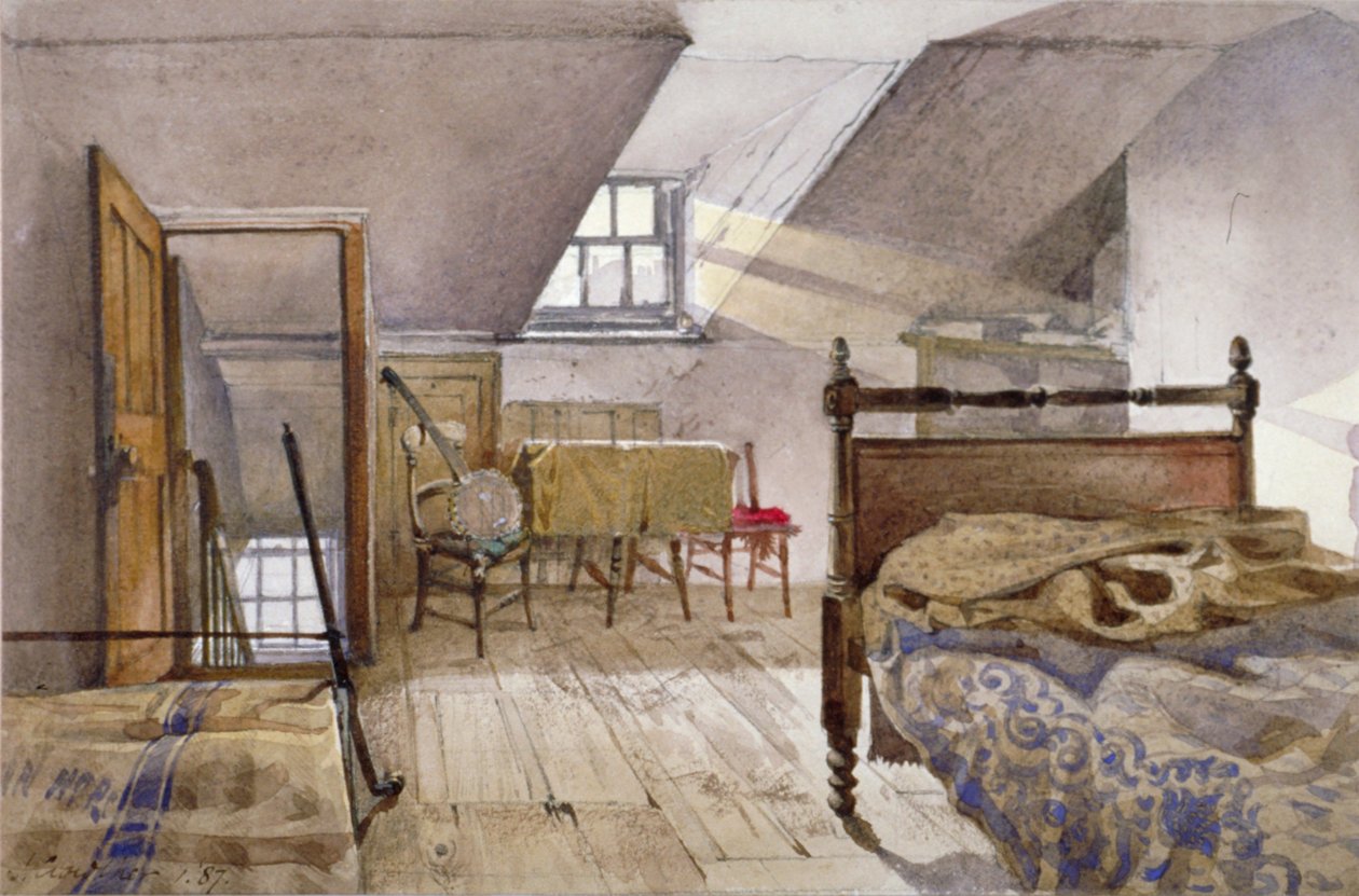 A Marshalsea börtön belső képe, Borough High Street, Southwark, London, 1887 alkotó: John Crowther