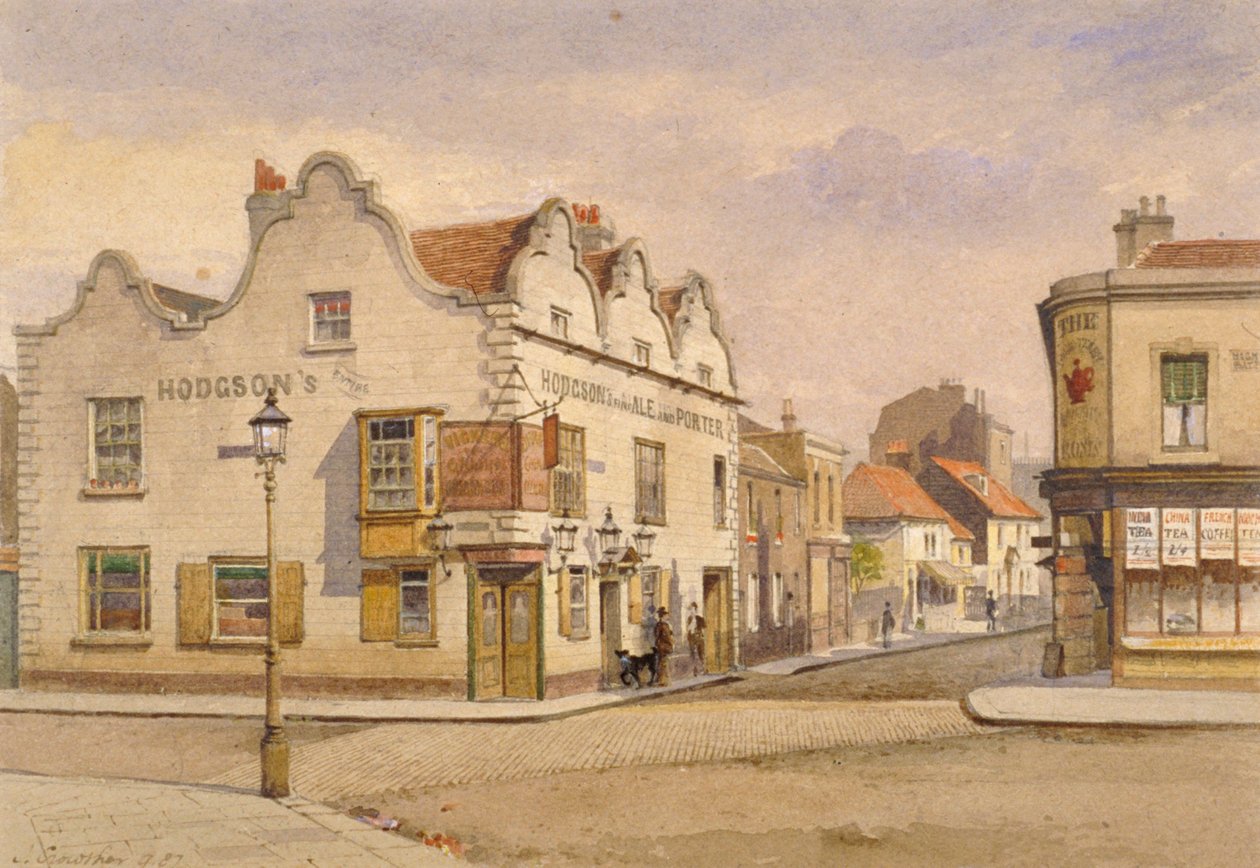 Raven Inn, Battersea, London, 1887. alkotó: John Crowther