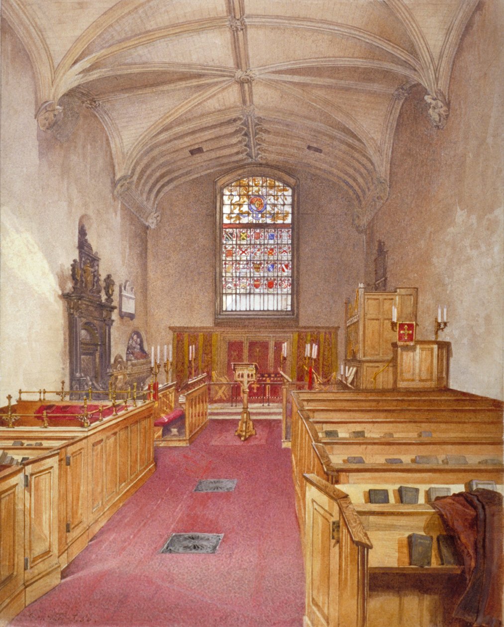 Rolls Chapel, Chancery Lane, London, 1886 alkotó: John Crowther