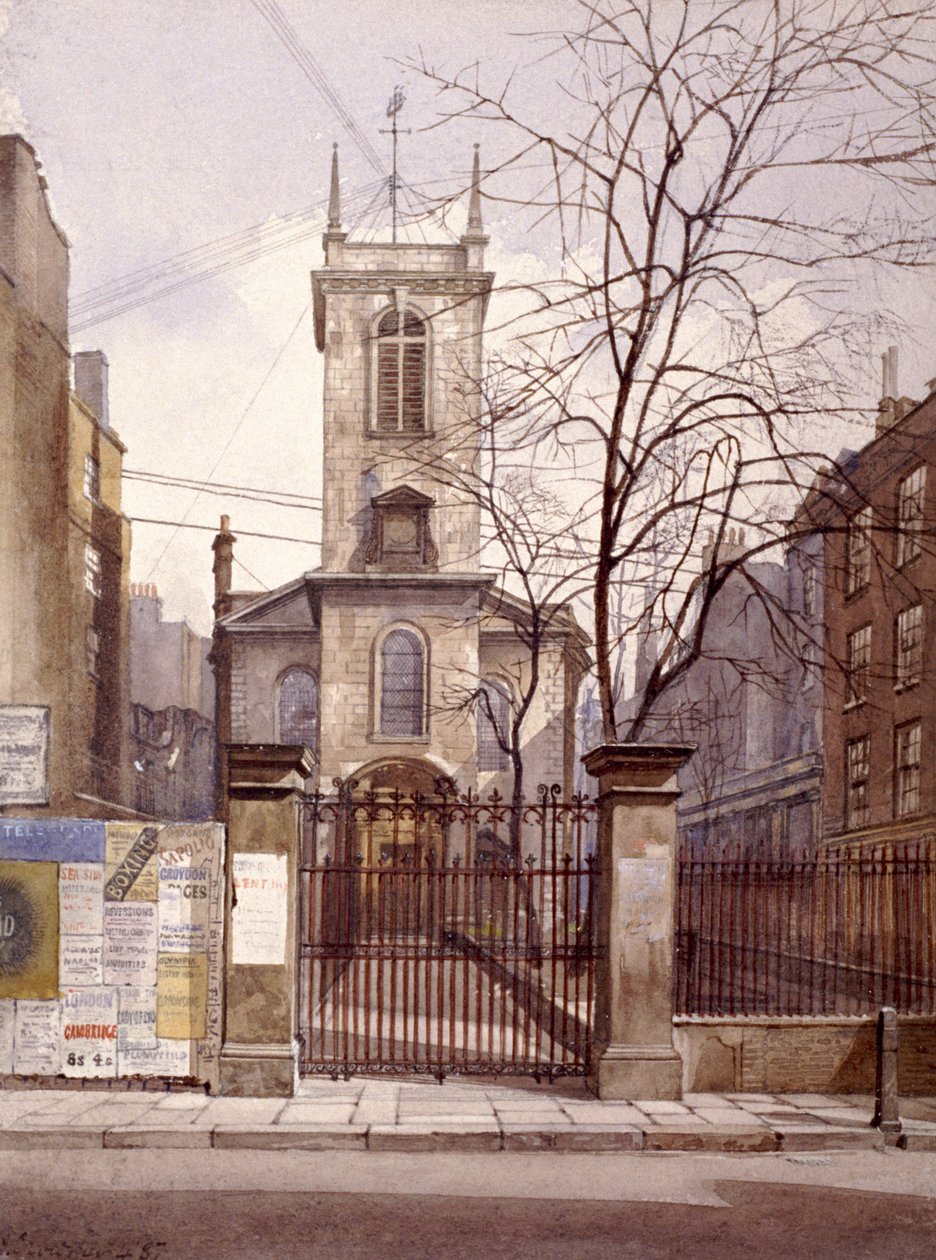 St Olave Jewry, London, 1887 alkotó: John Crowther