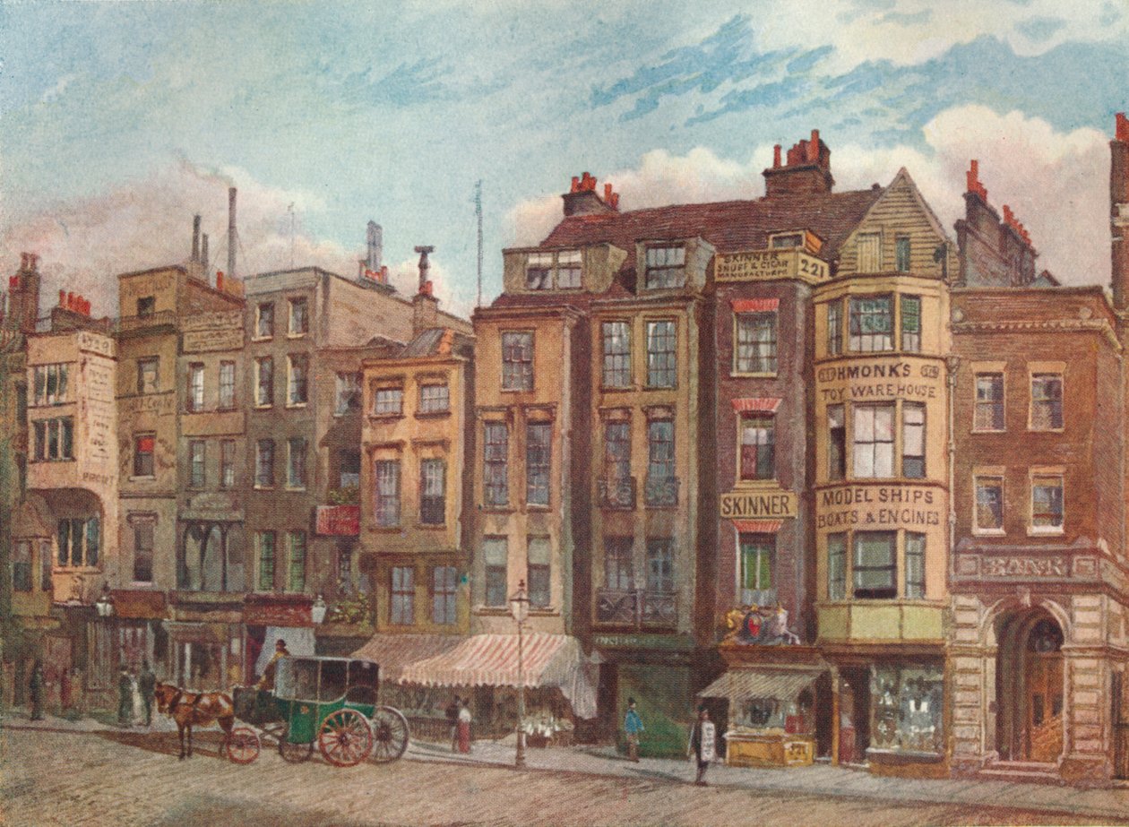 The Strand, szemben a törvényszékekkel, Westminster, London, 1881 1926. alkotó: John Crowther