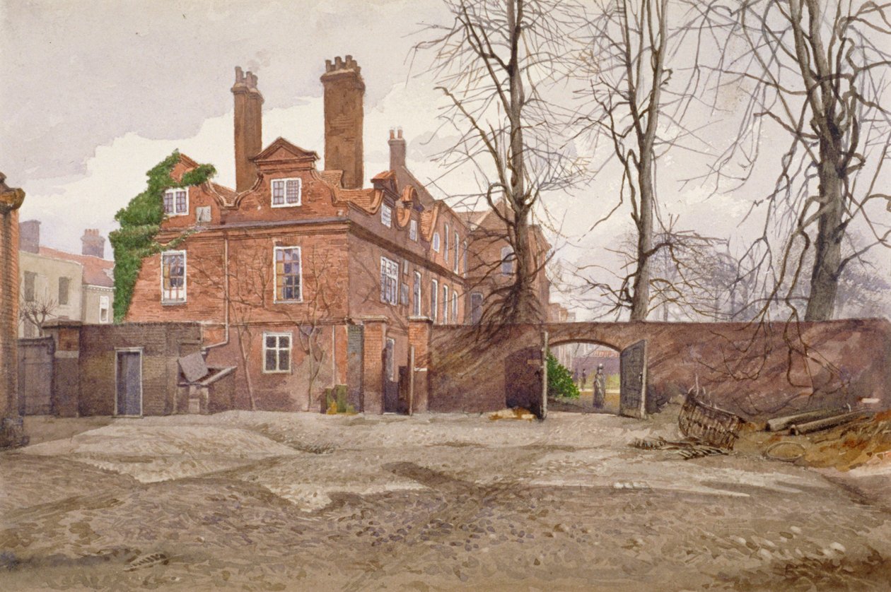 A Fairfax House déli vége, High Street, Putney, London, 1887 alkotó: John Crowther